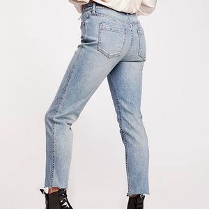 Free People CRVY High-Rise Vintage Straight Jeans